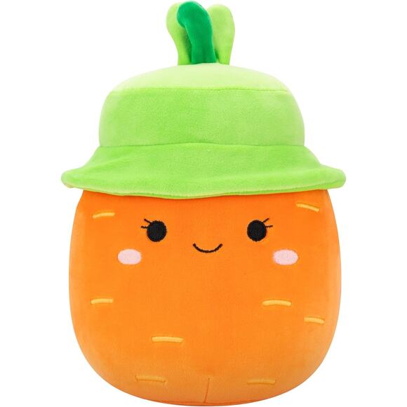 Squishmallows Original Caroleena The Orange Carrot with Bucket Hat 12" Plush - Picture 1 of 9